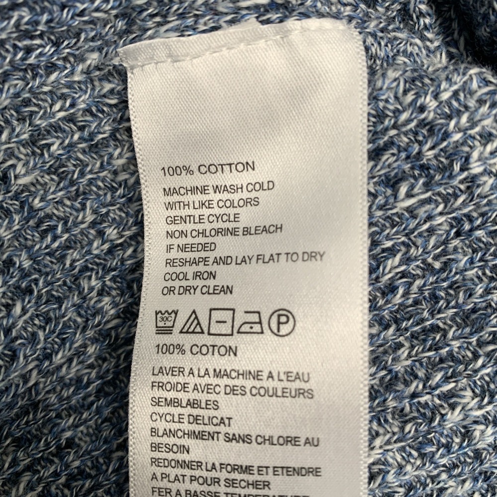 Tommy Bahama Mens Sweater 2XL Blue Marled Roanoke V-Neck Long Sleeve Cotton New - Picture 6 of 10
